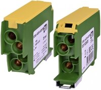 EDBJ-4x25-4x25/PE Blok rozdzielczy 100A (4x1,5-25mm2-4x1,5-25mm2) ż&oacute;łto-zielony