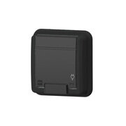 AQUANT 2K gniazdo podtynkowe pojedyncze z uziemieniem 2P+Z IP 55 - kolor antracytowy