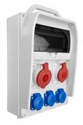 Rozdzielnica R-BOX 382 11S: 1x32A/5P, 1x16A/5P, 3x250V, 400V, IP44