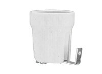 Oprawka porcelanowa E27 typ 426 z grubszą blaszką, 4A, 250V, biała