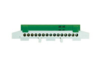 Listwa zaciskowa ochronna LZ 15/Z, 15x16mm2, 32A, 400V, zielona, IP20
