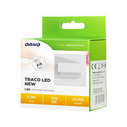 TRACO LED 1,5W, oprawa schodowa podtynkowa, 12VDC, 30lm, 6000K, biały, innowacyjny sposób montażu