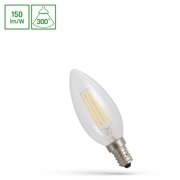 LED ŚWIECOWA E-14 230V 6W COG NW CLEAR SPECTRUM