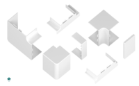 Narożnik wewnętrzny NW 60/110 Biały (2 szt/op.)