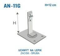 Uchwyt na lepik /H=12 cm/ Z-Śruba