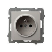 AS Gniazdo pojedyncze z uziemieniem - kolor kaszmir