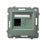 AS Gniazdo komputerowe pojedyncze, kat. 5e MMC - kolor zielony mat