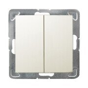 IMPRESJA Łącznik dwugrupowy świecznikowy - kolor ecru