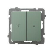 AS Łącznik żaluzjowy, zwierny - kolor zielony mat