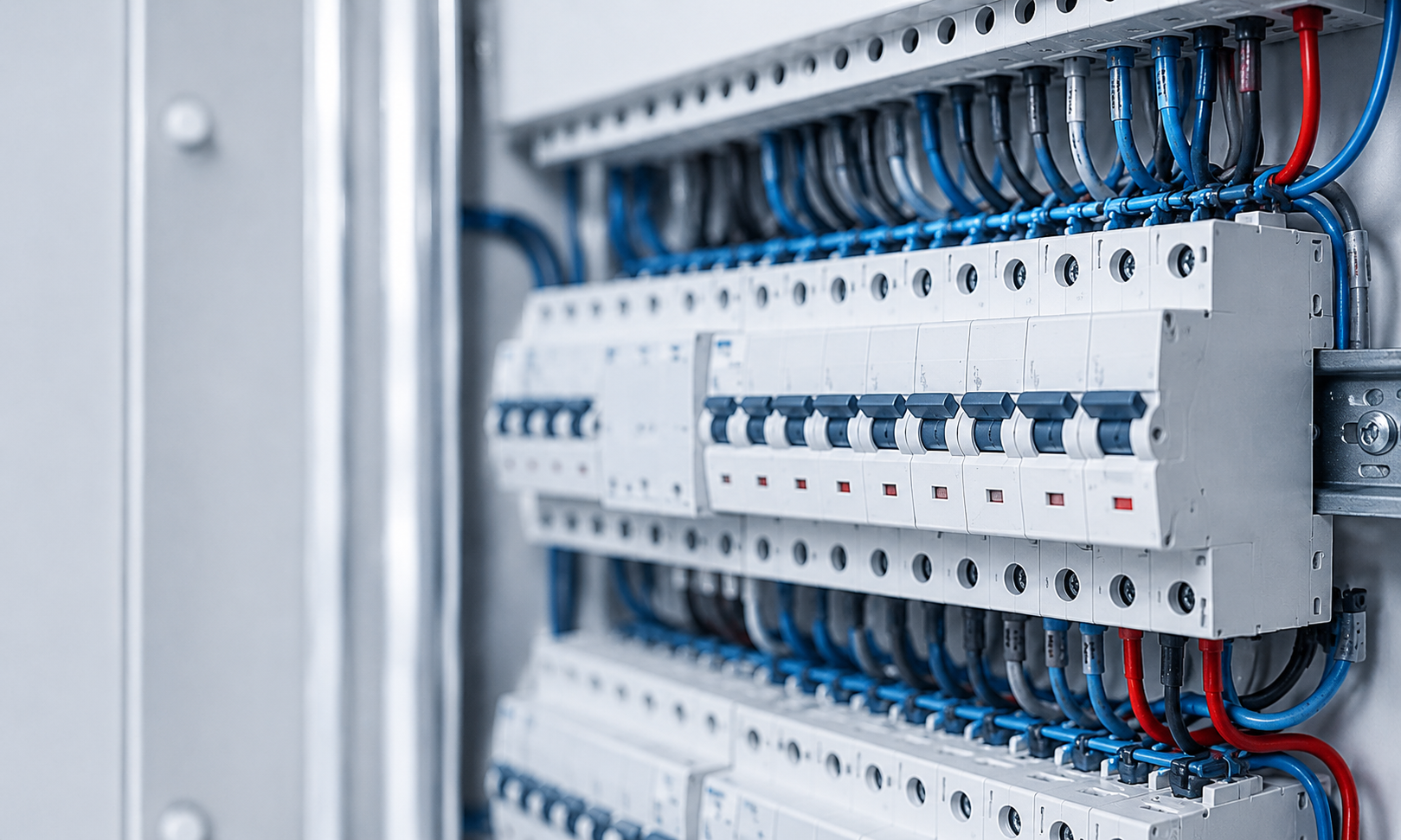 Zabezpieczenia elektryczne w rozdzielnicy